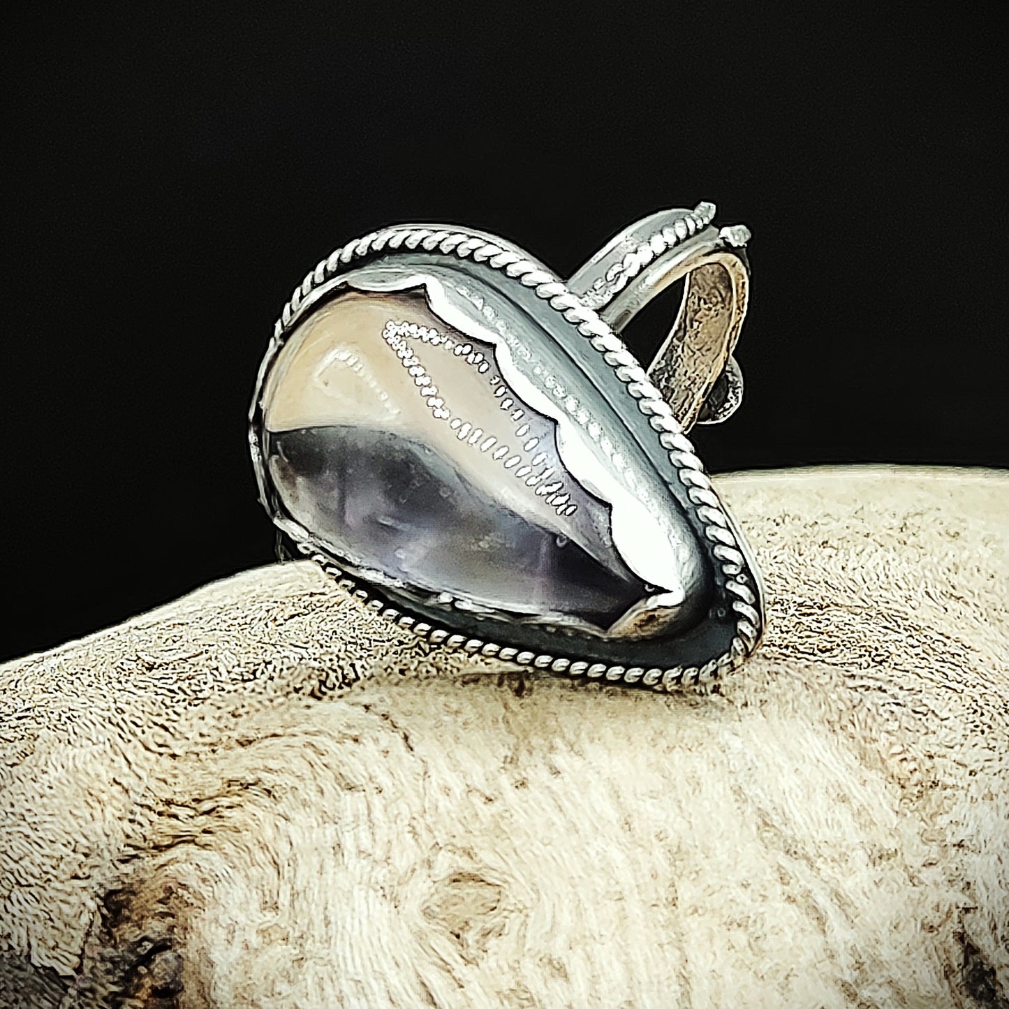 Teardrop Lavender Ametrine Ring