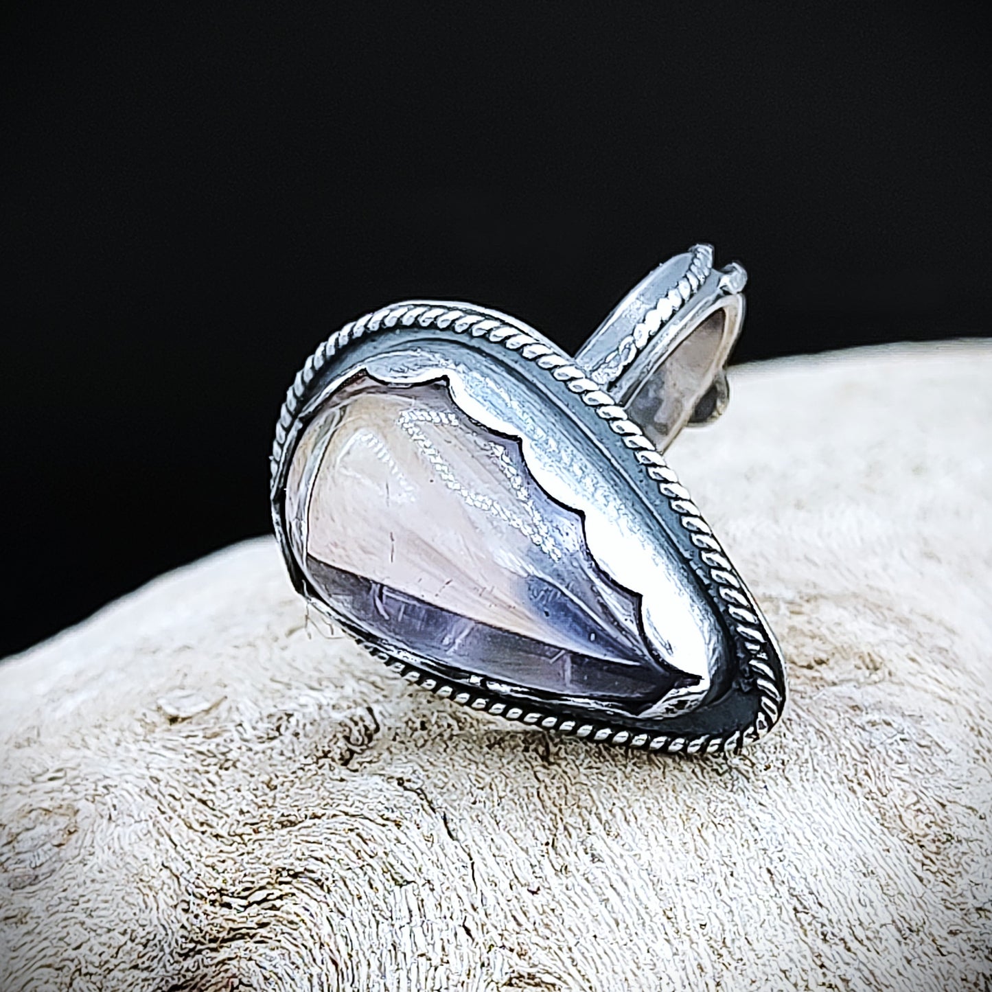 Teardrop Lavender Ametrine Ring