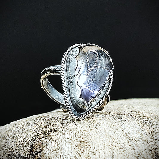 Teardrop Lavender Ametrine Ring