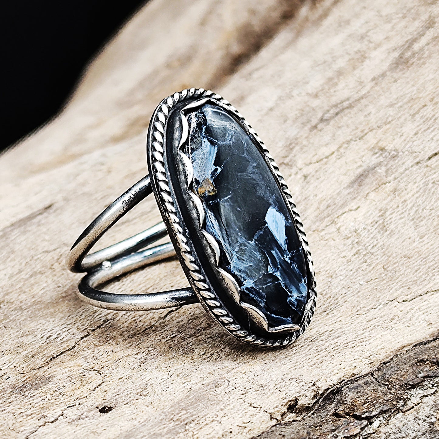 Pietersite  Ring_ Set on Sterling silver