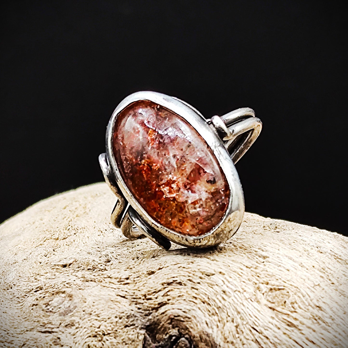 Sunstone Sterling silver Ring