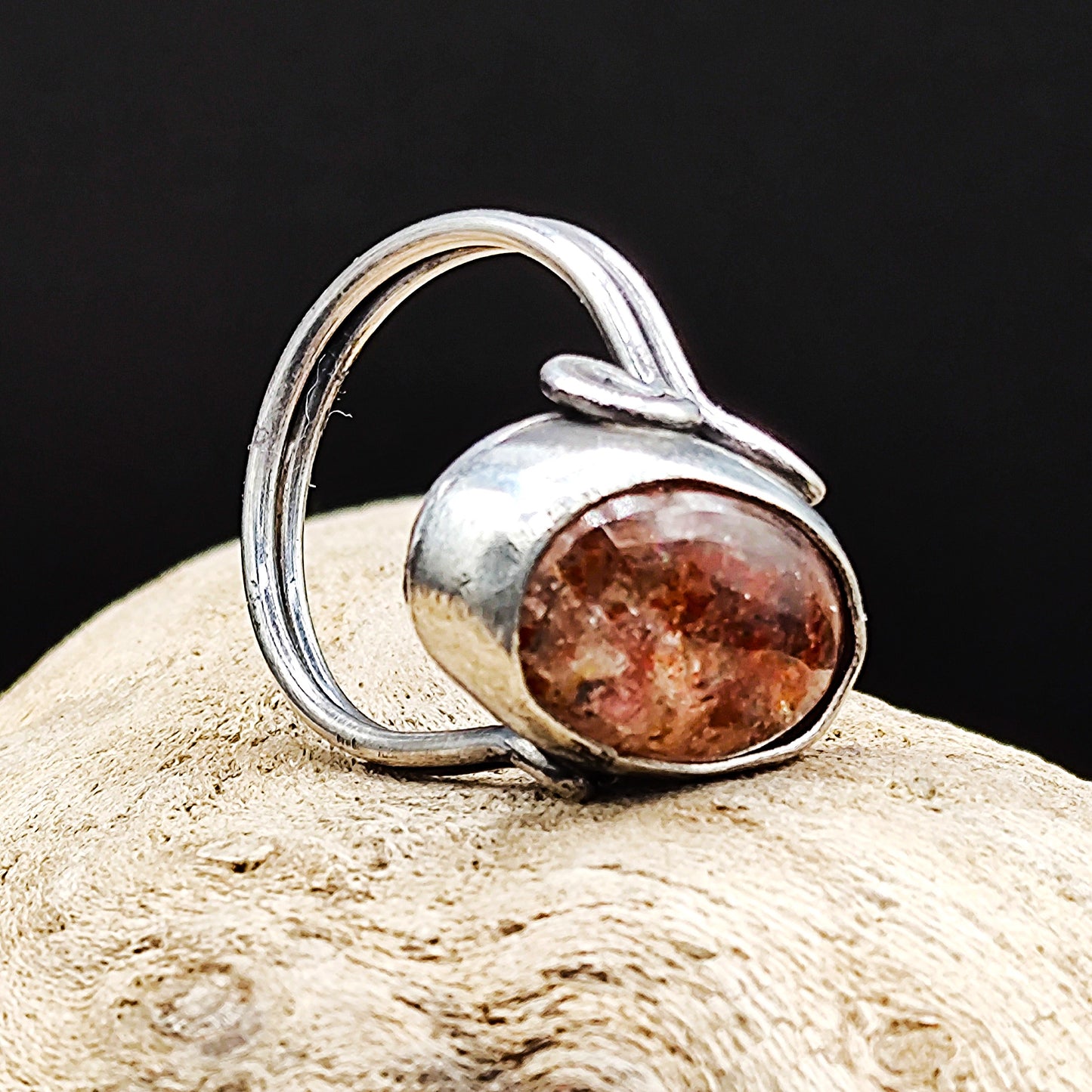 Sunstone Sterling silver Ring