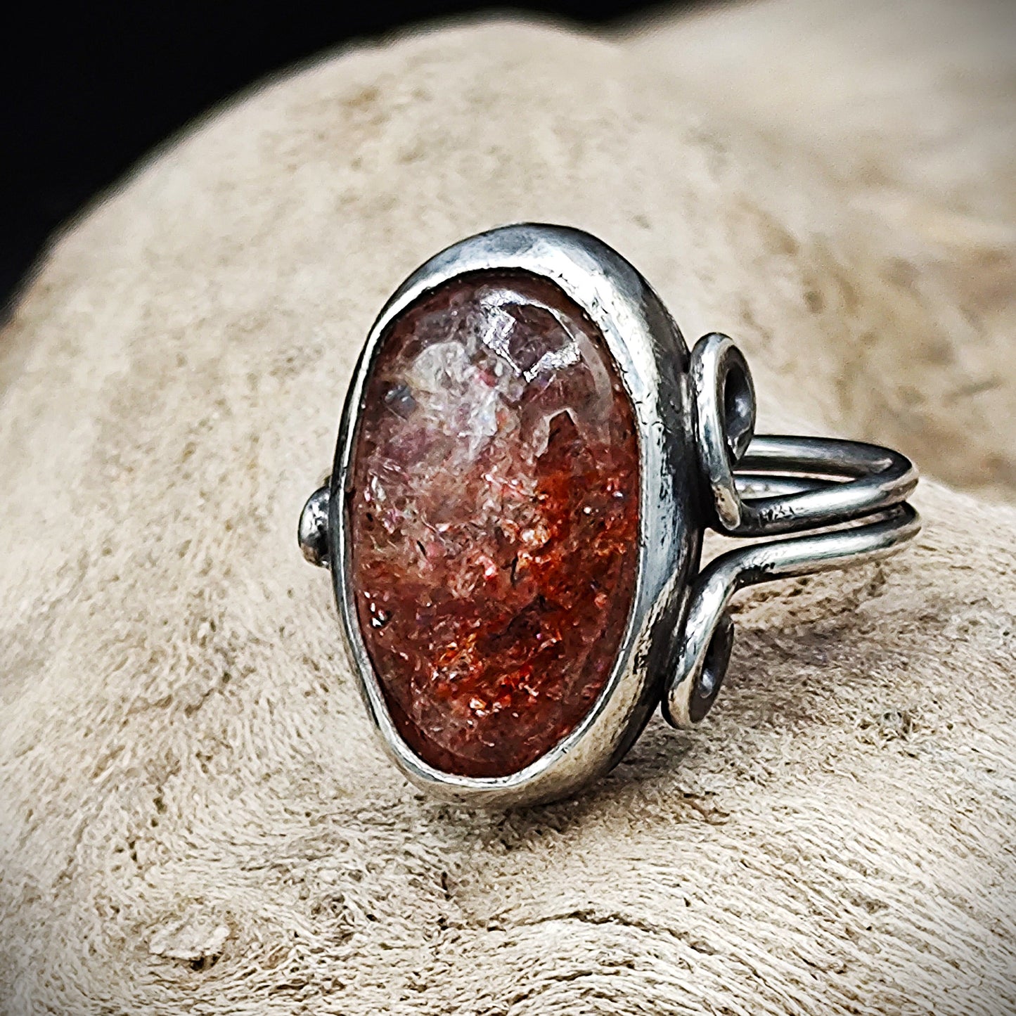 Sunstone Sterling silver Ring