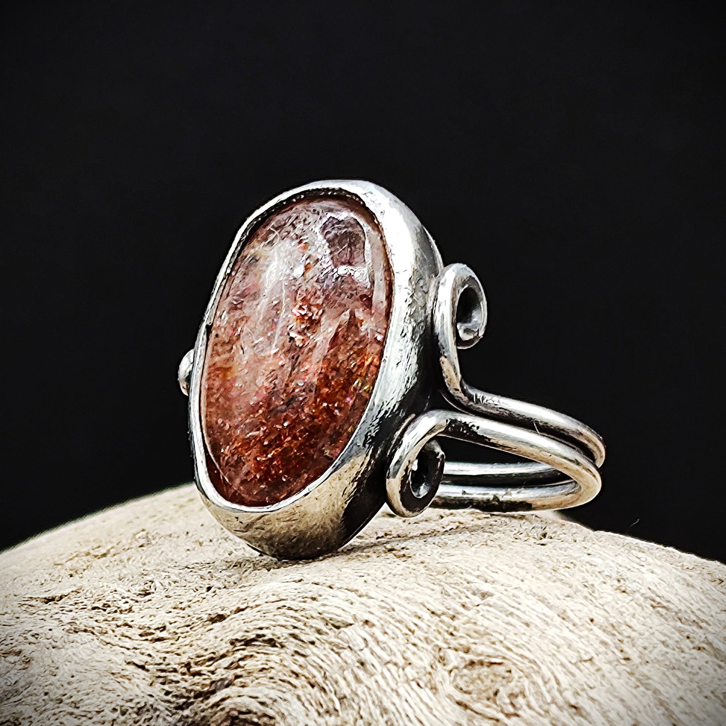 Sunstone Sterling silver Ring