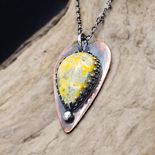 Life Talisman - Eclipse Jasper Heart Necklace