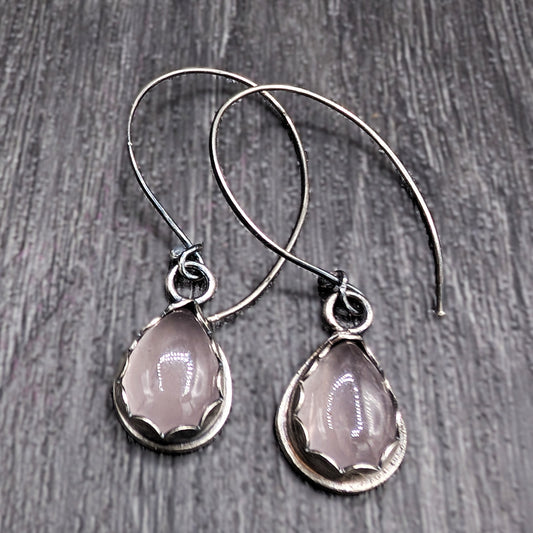 Everyday elegance, Rose Quartz earrings for all occasions , perfect gift